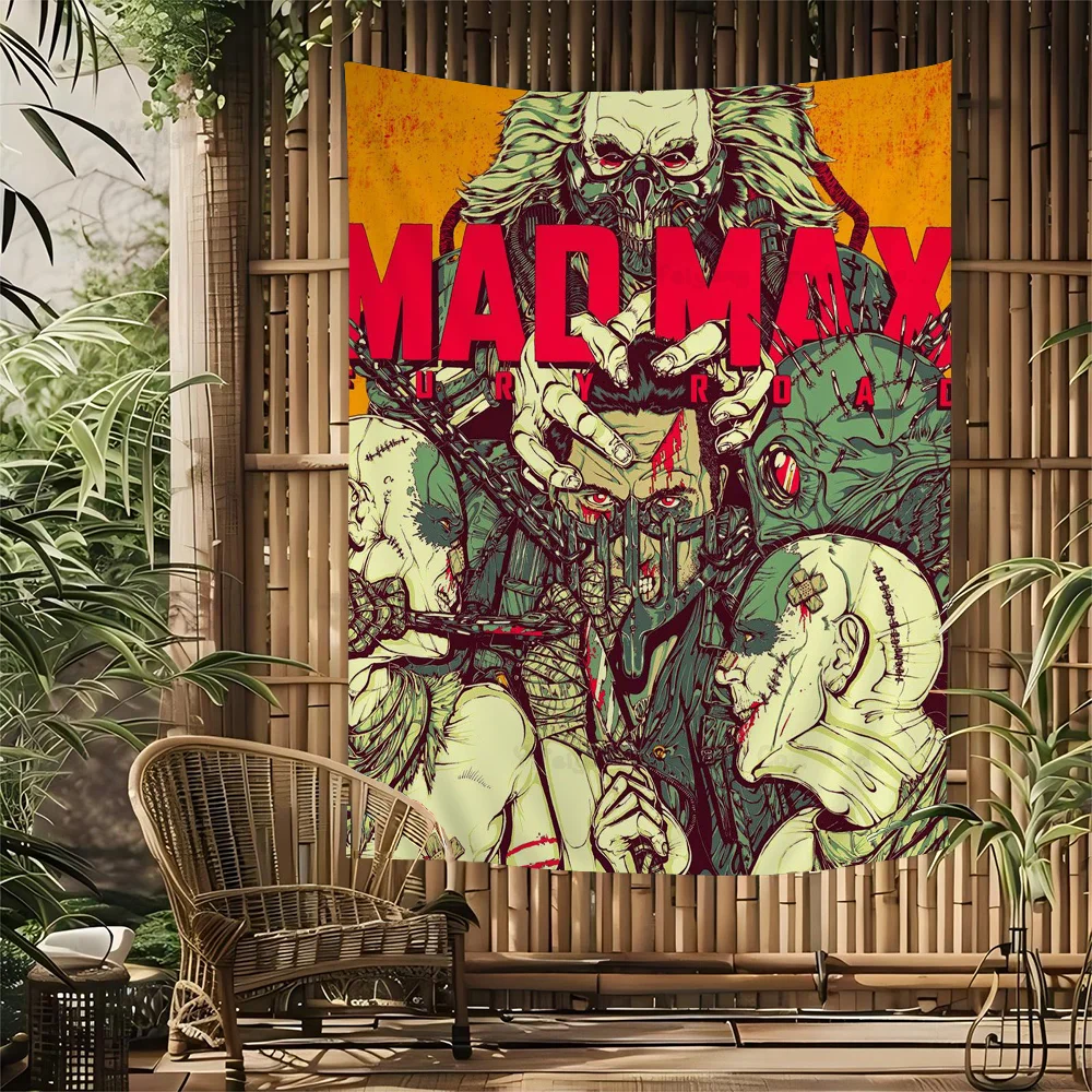 Classic Retro Movie Series Mad Max Colorful Tapestry Wall Hanging Bohemian Wall Tapestries Mandala Wall Art Decor