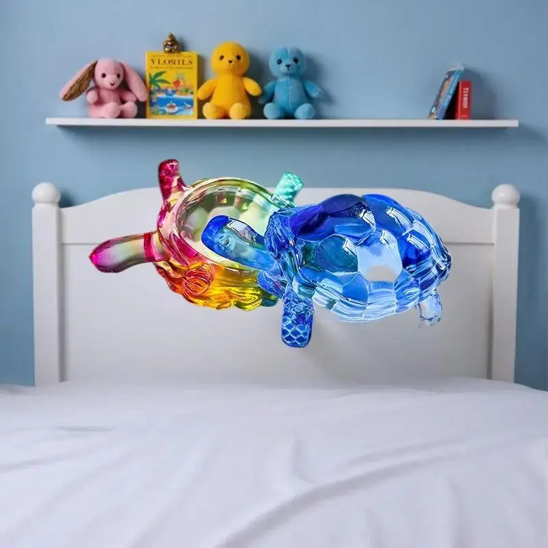 زخرفة سلحفاة كريستالية، تمثال سلحفاة صغير، زخرفة محظوظة، مناسبة لتزيين مكتب المكتب المنزلي، ديكور المنزل #6