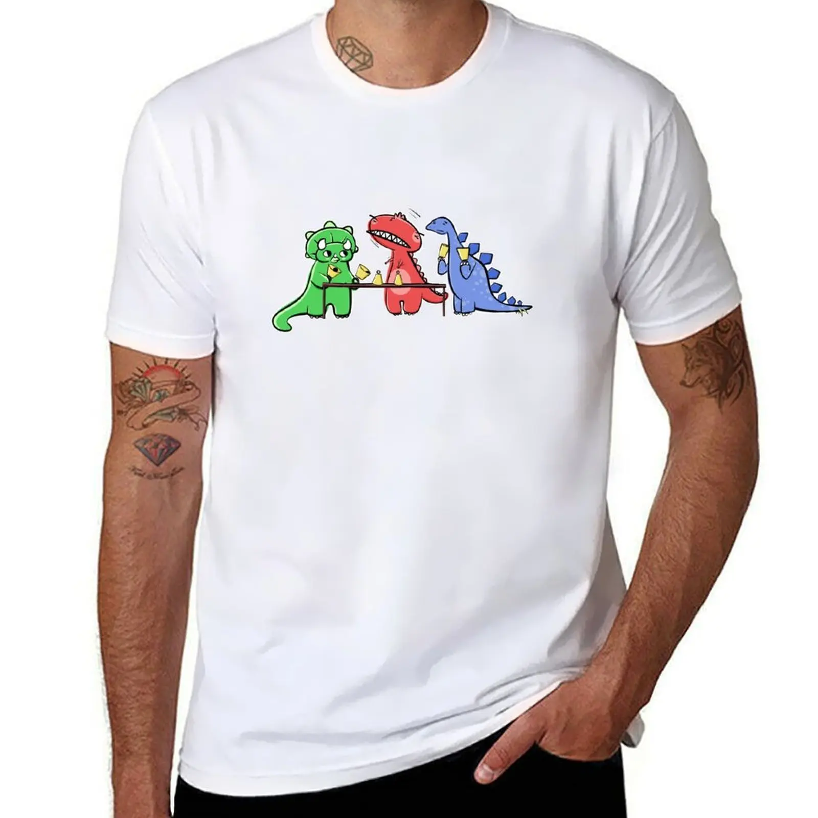 

Dinosaur Handbell Practice T-Shirt t shirt custom print man t shirts cotton T-Shirt