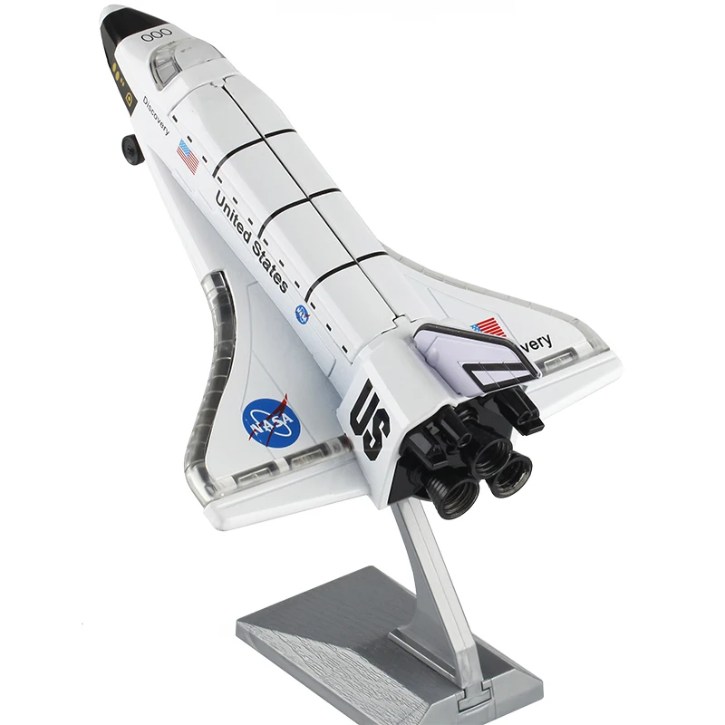 Spaceship manned rocket space shuttle alloy space shuttle children 6 years old 8 simulation alloy model toy ornaments birthday