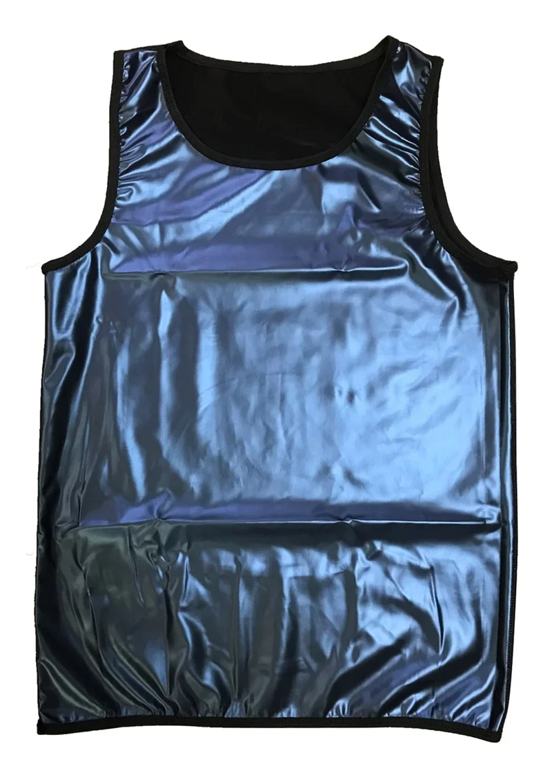 Men Fitness Sauna Sweat Vest Heat Trapping Sportswear Fat Burning Shaper Waist Slimming Sauna Suit Workout Compression Tank Tops image 4