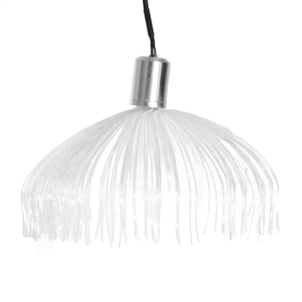 

Красочные оптоволоконные светильники на день рождения для вечеринки, Нового года, домашний декор, люстра в виде медузы, декоративные светильники, рождественские украшения