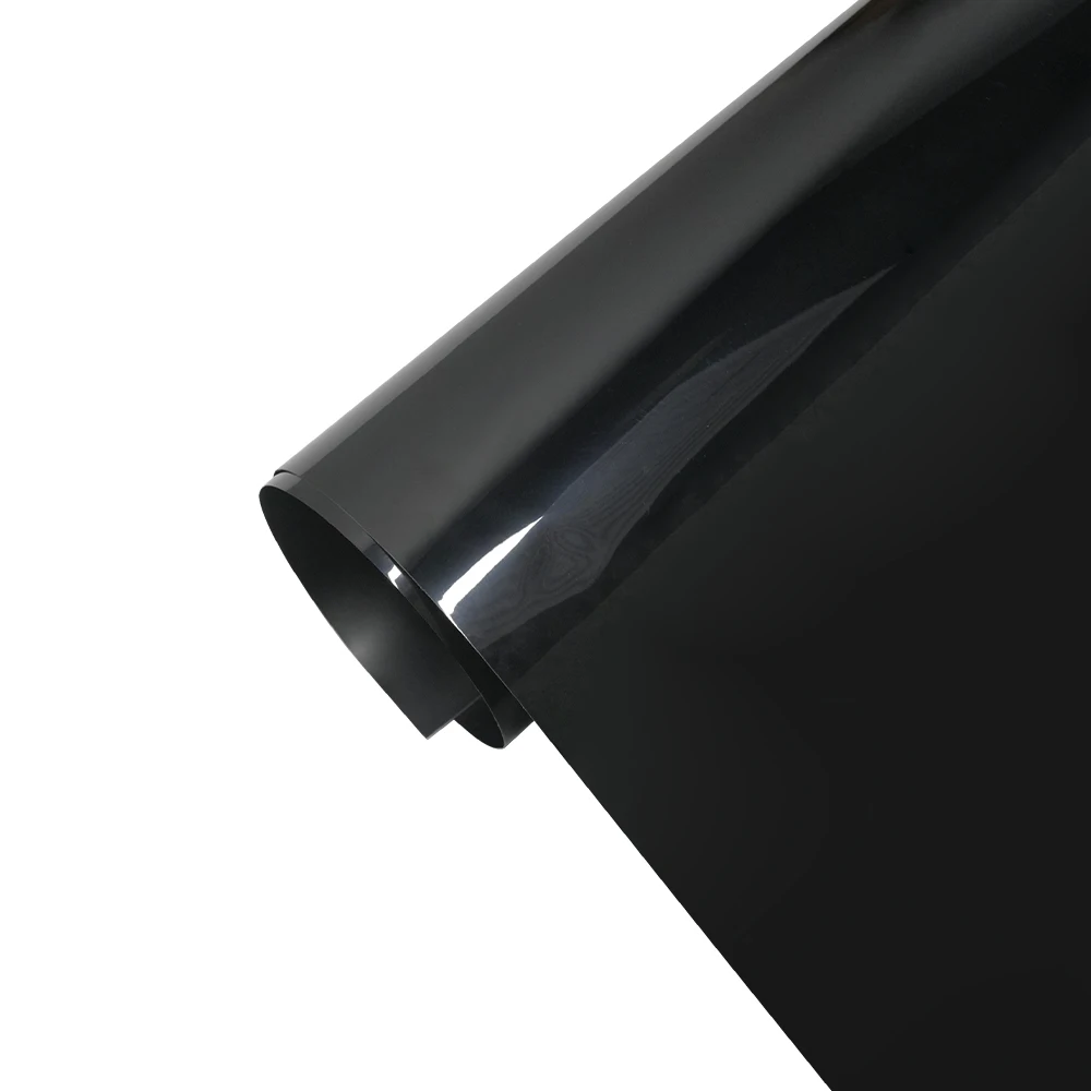 Piano Black Vinyl Wrap Car Motorcycle Adhesive Vinyl Body Wrapping Film Waterproof PVC Auto Decal Car Accessories Decoration