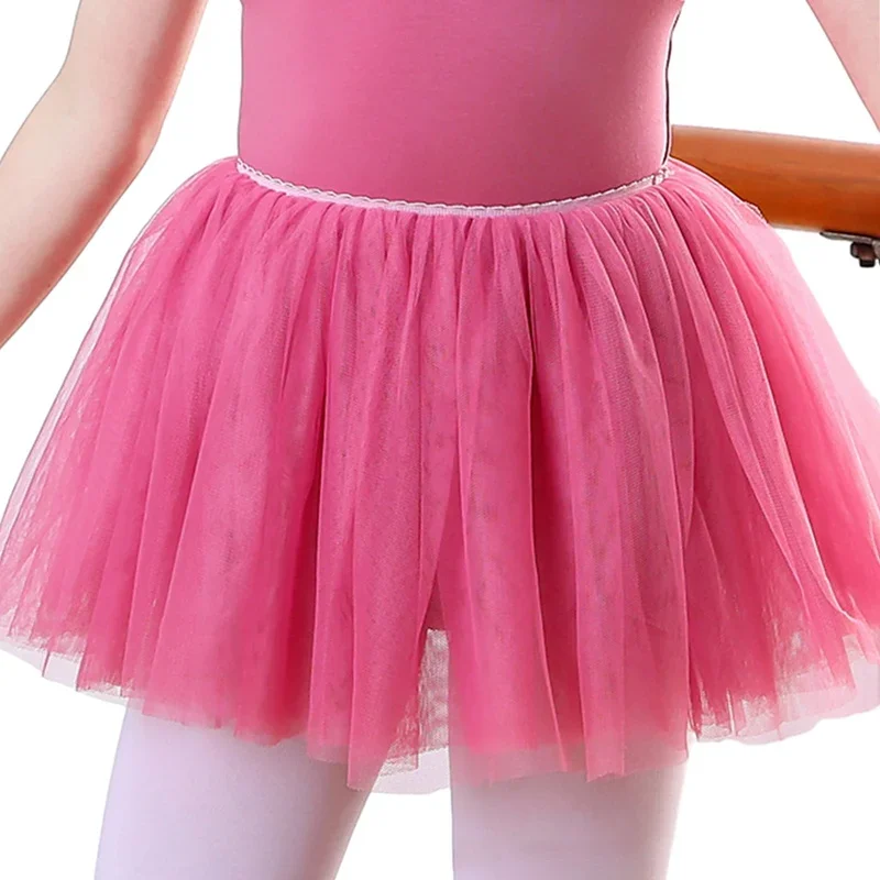 أطفال بنات الباليه الرقص توتو تنورة الأطفال يتوهم الباليه Dancewear زي حفلة الكرة ثوب تنورة صغيرة الأميرة منتفخ تول فستان