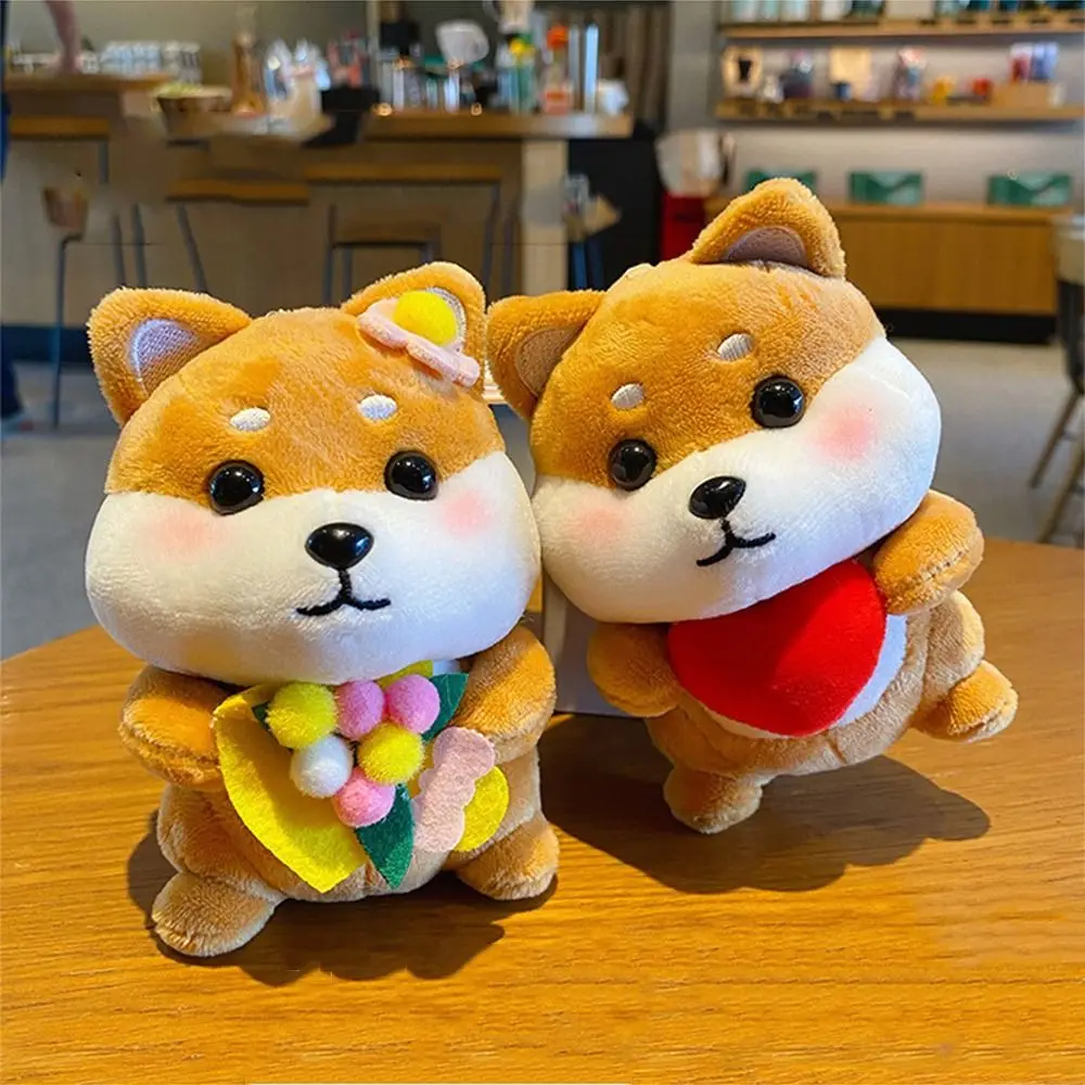 Cute Cartoon Shiba Inu Key Chain Cartoon Animal Fun Plush Doll Key Ring Unique Original Shiba Inu Doll Pendant Unisex