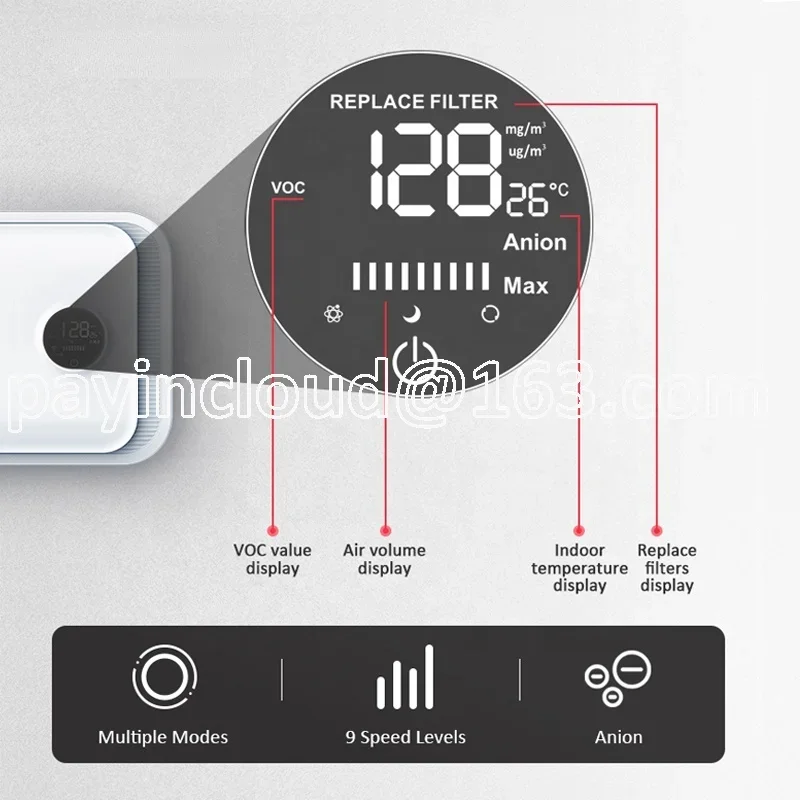 Outer Recycle Ductless Wall Mounted Energy Recovery Ventilator/recuperator