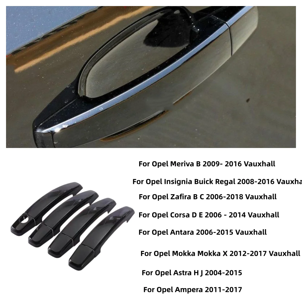 

Наклейки-накладки на ручки дверей автомобиля для Opel Vauxhall Meriva Insignia Zafira Corsa Antara Mokka Ampera, аксессуары для стайлинга авто