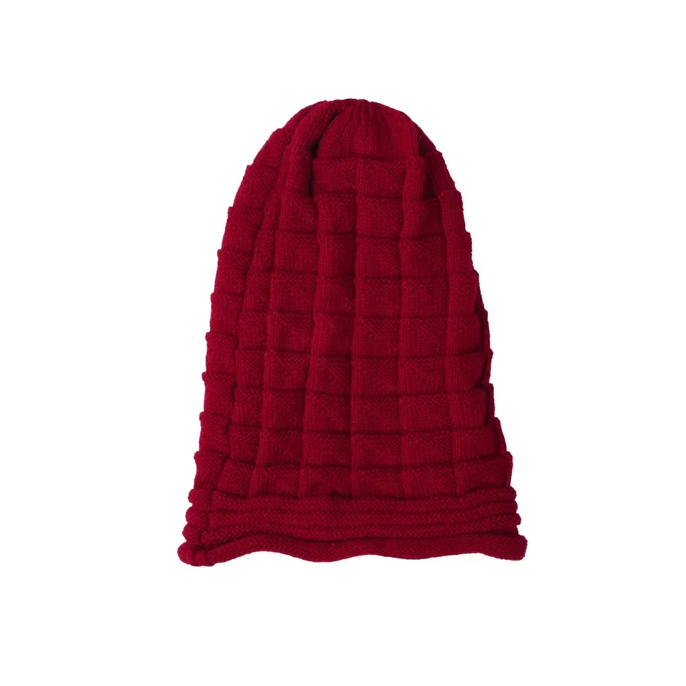 Jednokolorowa dzianinowa czapka Baggy Beanie Oversized Spring Street Trend Mężczyźni i kobiety Fugees Hip Hop Hat Prosta wszechstronna czapka bez ronda