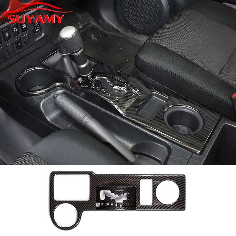 

ABS Car Gear Shift Box Panel Trim Anti-Scratch Panel Protector Frame Cover For Toyota FJ Cruiser 2007-2021 LHD Car Accessories