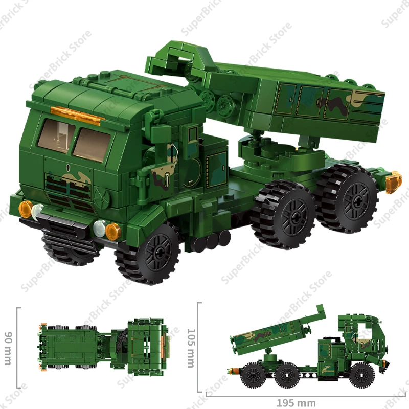 Military Weapons World War II Tanks Military Armored Vehicles Field Ambulances Army Trucks Model Building Bricks Blocks DIY Toys