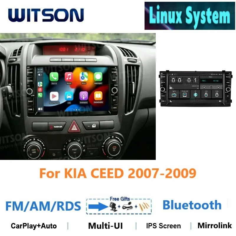 

WITSON Linux System 7" Auto Stereo for KIA CEED 2007-2009 Car Radio Carplay GPS Multimedia Navi Audio Navigation