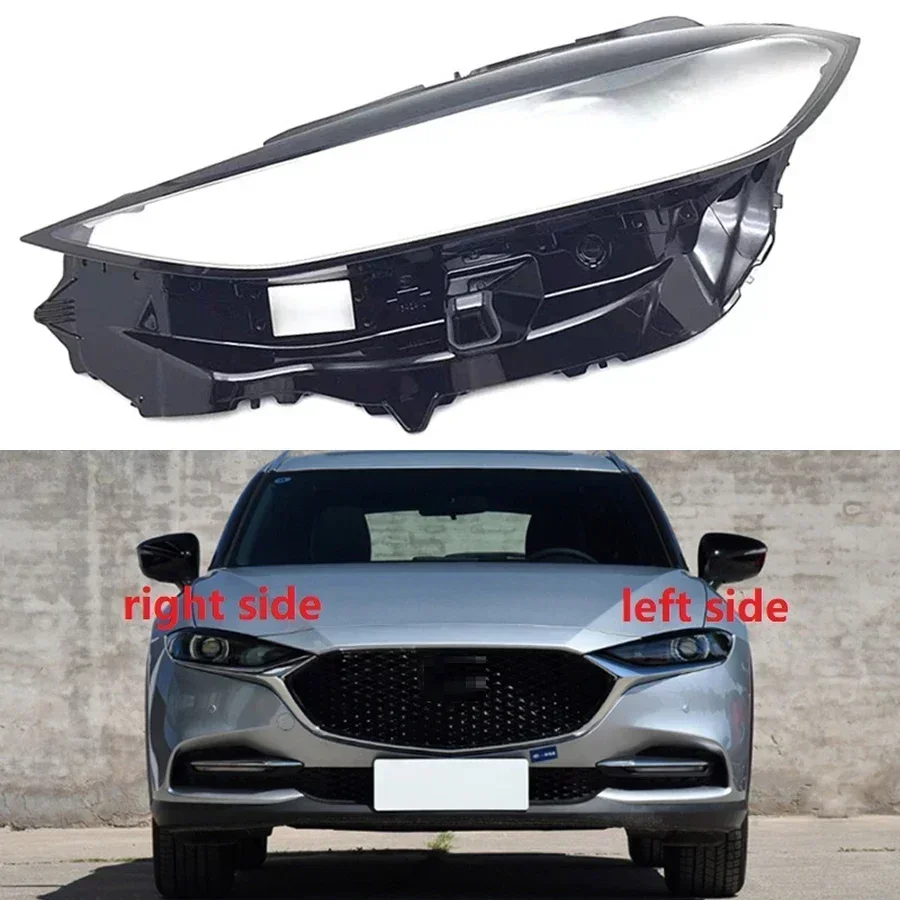 

Для Mazda CX-4 CX4 2020 2021 2022, автомобильные аксессуары, крышка объектива фар, прозрачный абажур, корпус фары из плексигласа