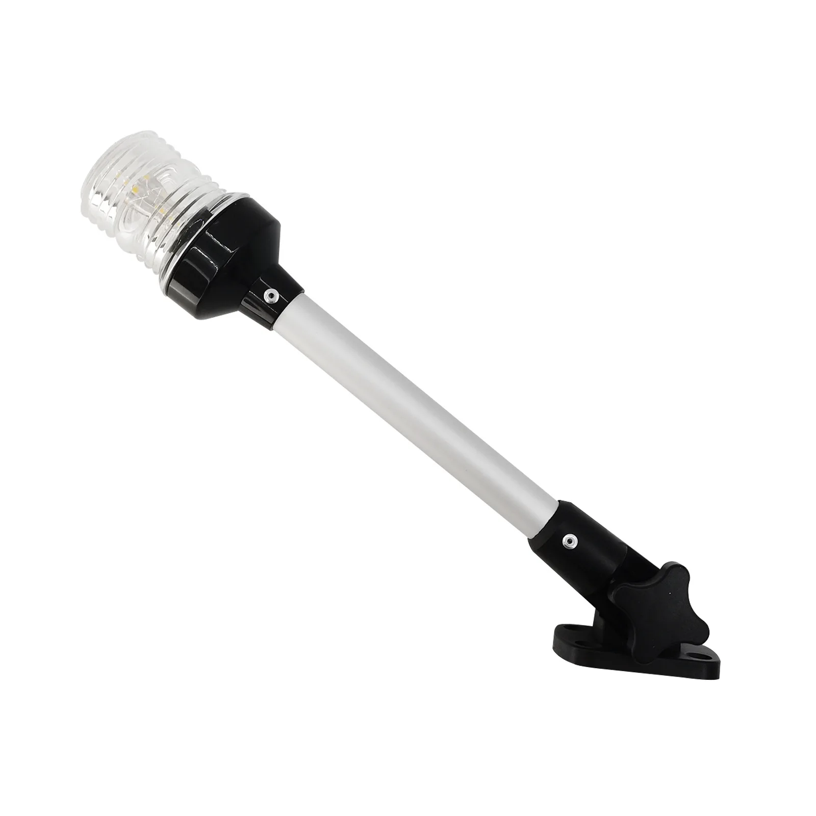 LED Aluminum Alloy Pole 9 Inch/12 Inch 180 Degree White Light Surround Light for Marine Yacht Motorboat