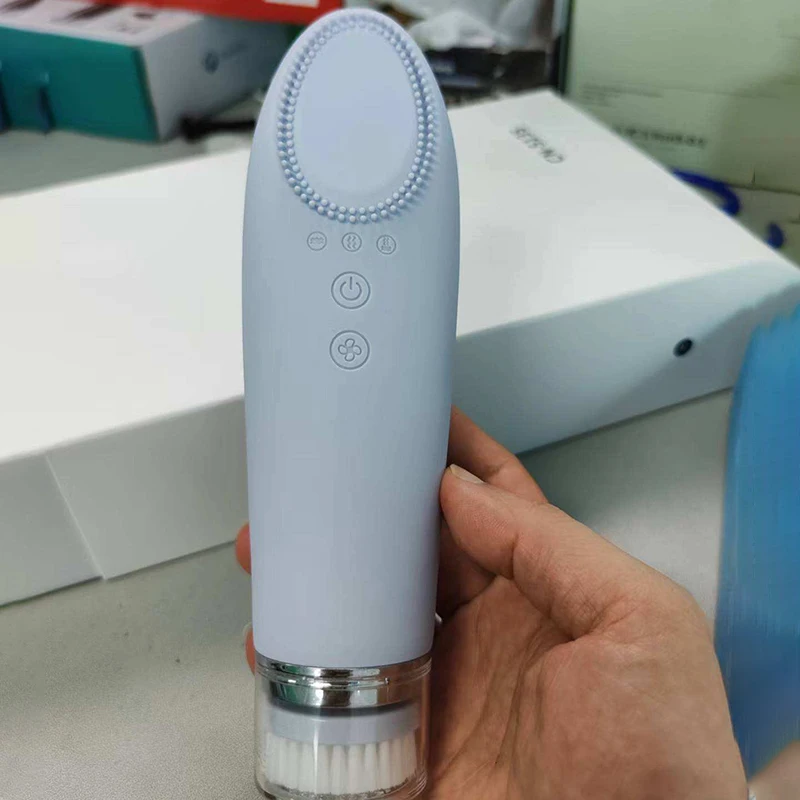 การสั่นสะเทือน Cleanser เครื่องมือทําความสะอาดใบหน้า Facials อุปกรณ์ทําความสะอาดอัลตราโซนิกเครื่องนวดหน้า Skincare Firming Face