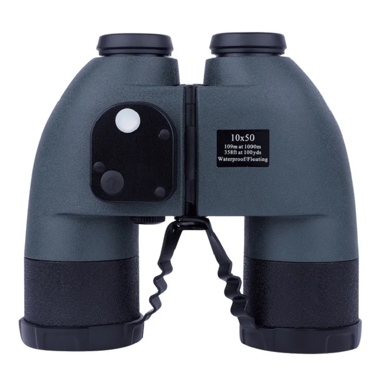 For Tactical 10x50mm Binocular with Compass and Reticle for Hunting Marine Outdoor Sports