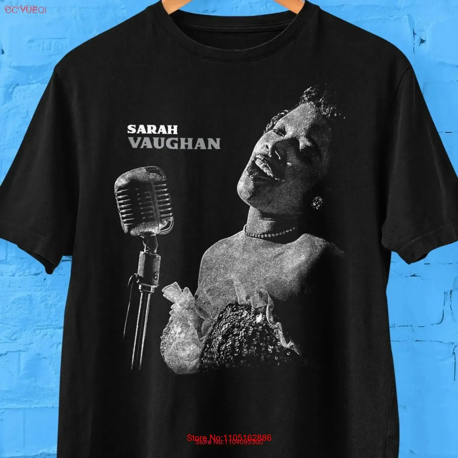 

Sarah Vaughan T Shirt Jazz Legend Lovers vintage Washed Versatile Slightly graphic fashion Breathable streetwear Casual Soft