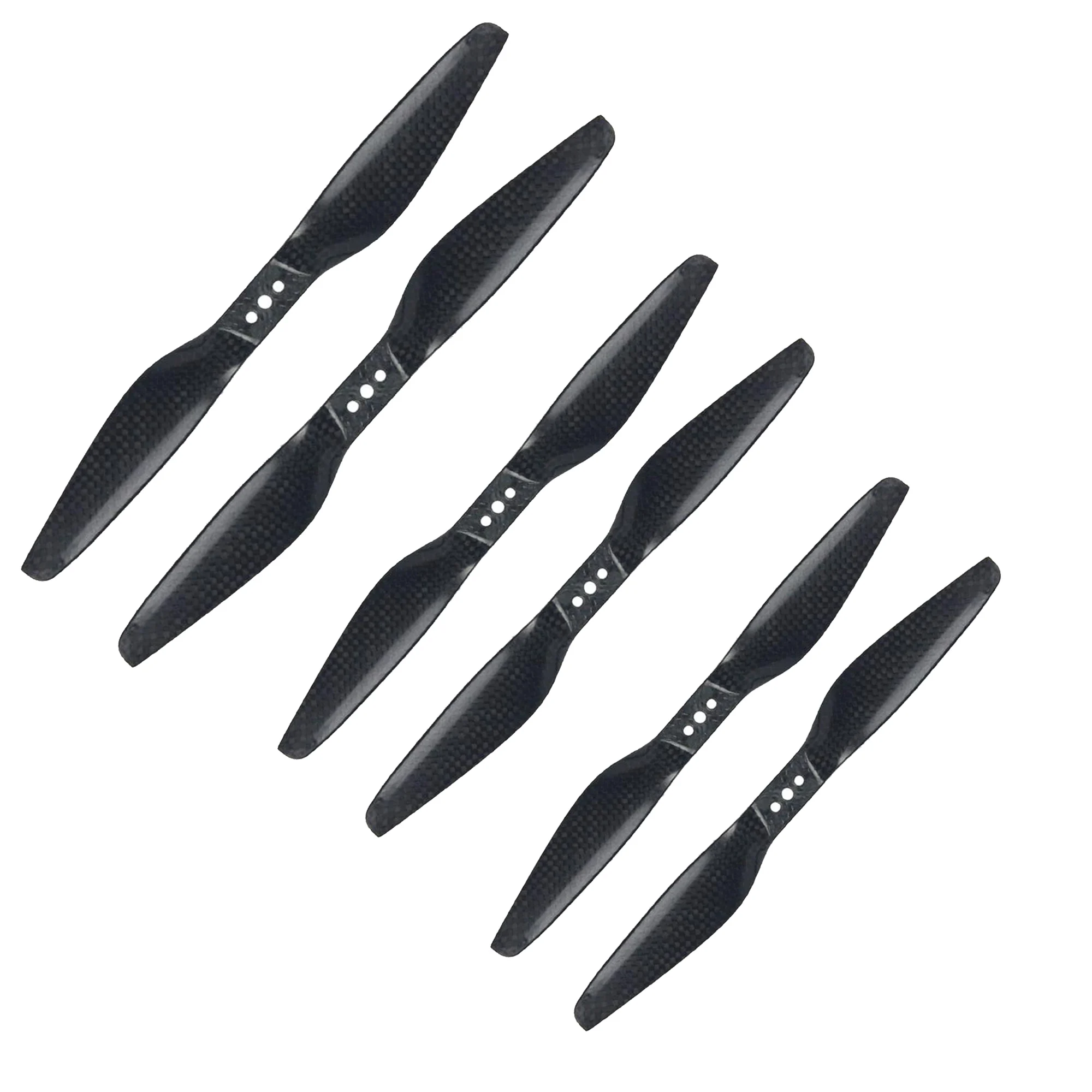 2 Pair 1055 1155 1255 1355 1455 1555 3K Carbon Fiber Propellers CW CCW CF Props for Multicopter Quadcopter Drone Accessory