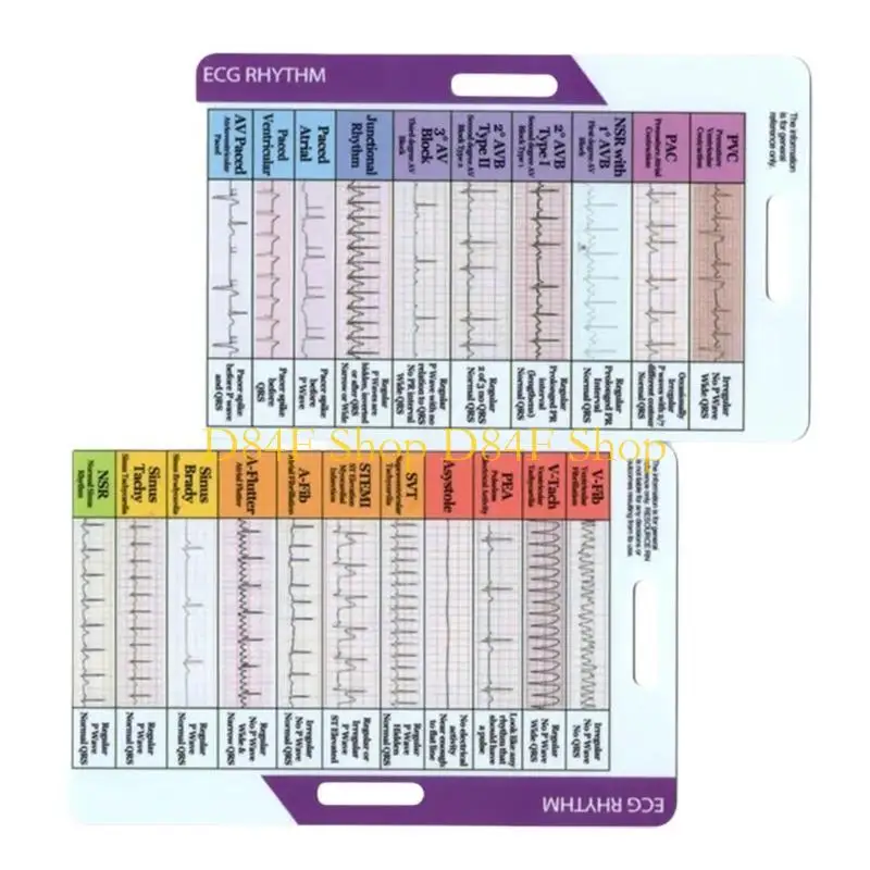 D84F Easy To Carry Rhythm Pocket Card With Clear Marking For Performing Teaching Music Student Beginner Improved Timing Skill