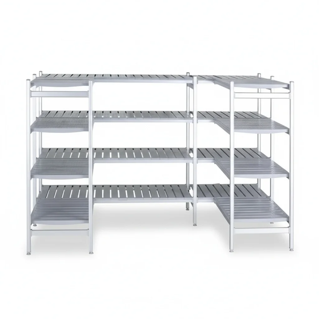 

Aluminum Shelving, 1265x540mm Rust Proof Wire Shelving With Wheels, Heavy Duty Kitchen, Garage and Warehouse Storage Rack