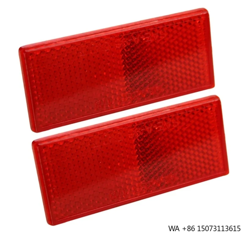 Rectangular Stick-On Reflective Safety Sticker for International Trailer & Towing Accessories