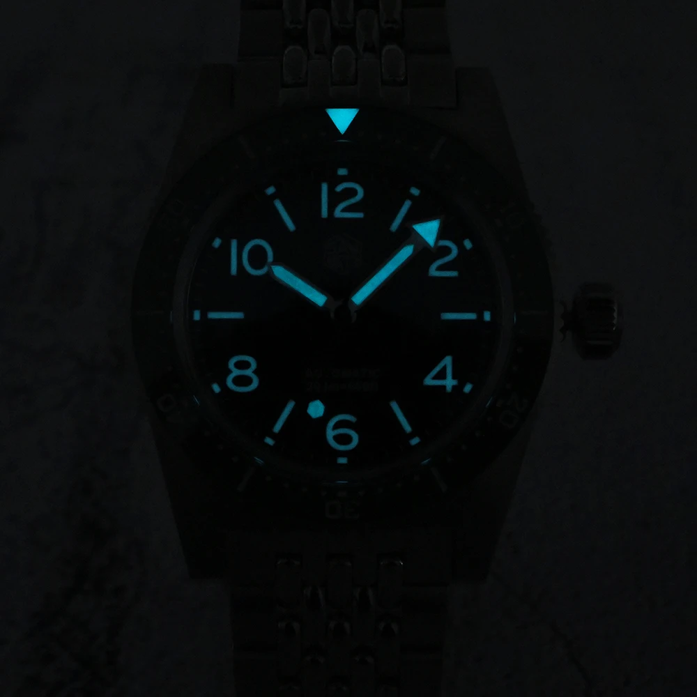 San Martin 남성용 자동 기계식 시계, 플라이 조절 가능 걸쇠, 62Mas 다이빙 시계, 럭셔리 패션, BGW9, 20 ATM, 신제품