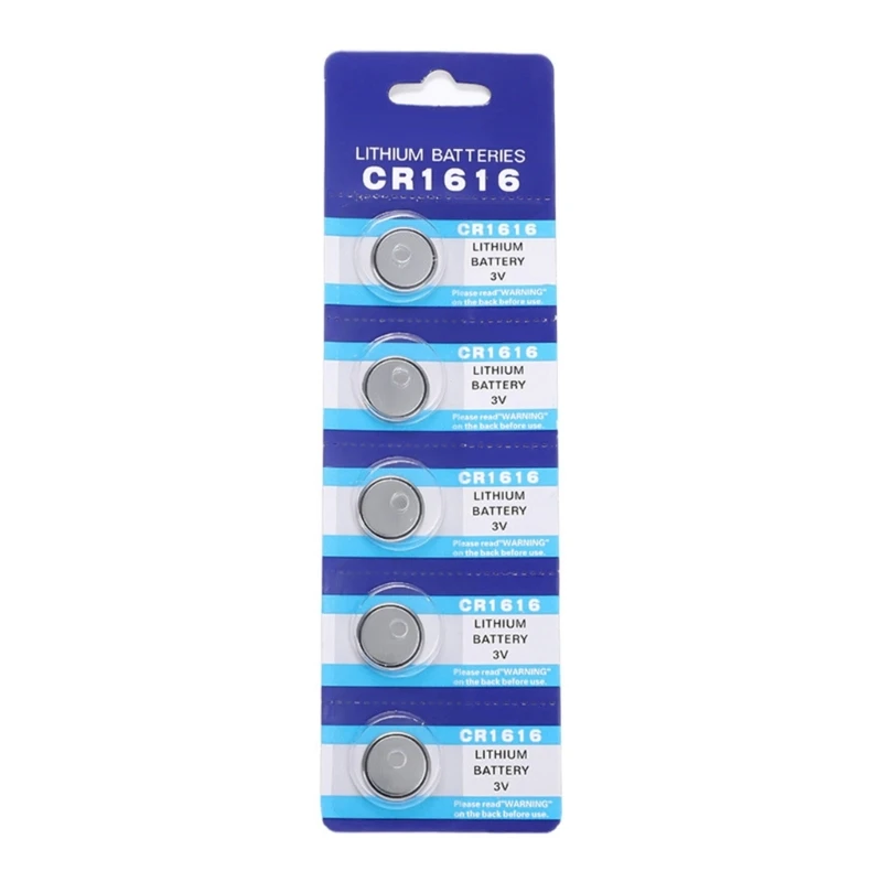 5pcs CR1216 High Power  Button Cell Batteries Coin Battery Coin Cell 3V Button Battery for Watch Remote Key Power Supply