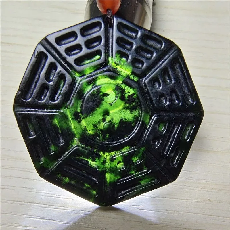 

Ожерелье с подвеской из натурального камня, нефритовый кулон, классические модные украшения