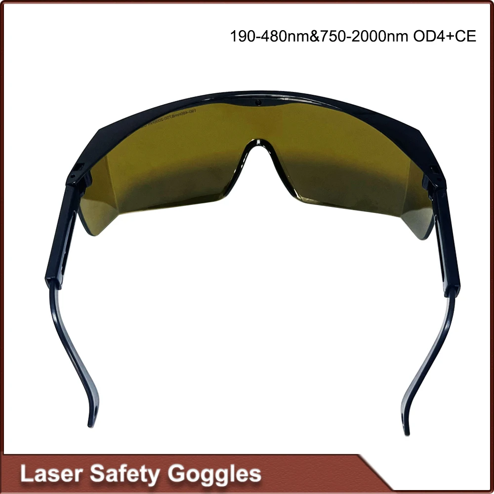 Cosmetic Hair Removal Laser UV Laser Safety Goggles 190-480 nm and 750-2000 nm OD4 + CE Protective Shield