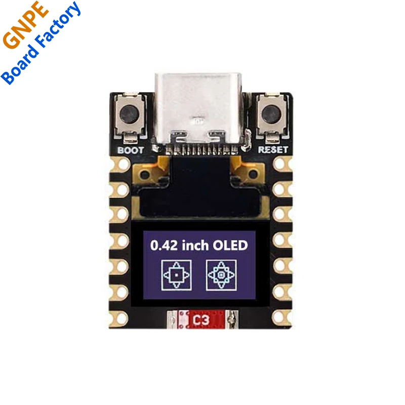 ESP32-S3 Layar OLED 0,42 inci Papan Pengembangan Mini RISC-V Daya Rendah