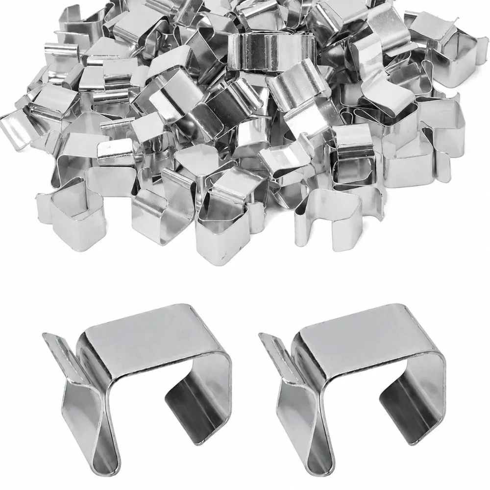 10pcs Stainless Steel Christmas Gutter Hooks Fence Isolator Mini Hanging Hook String Light Holder String Light Installation