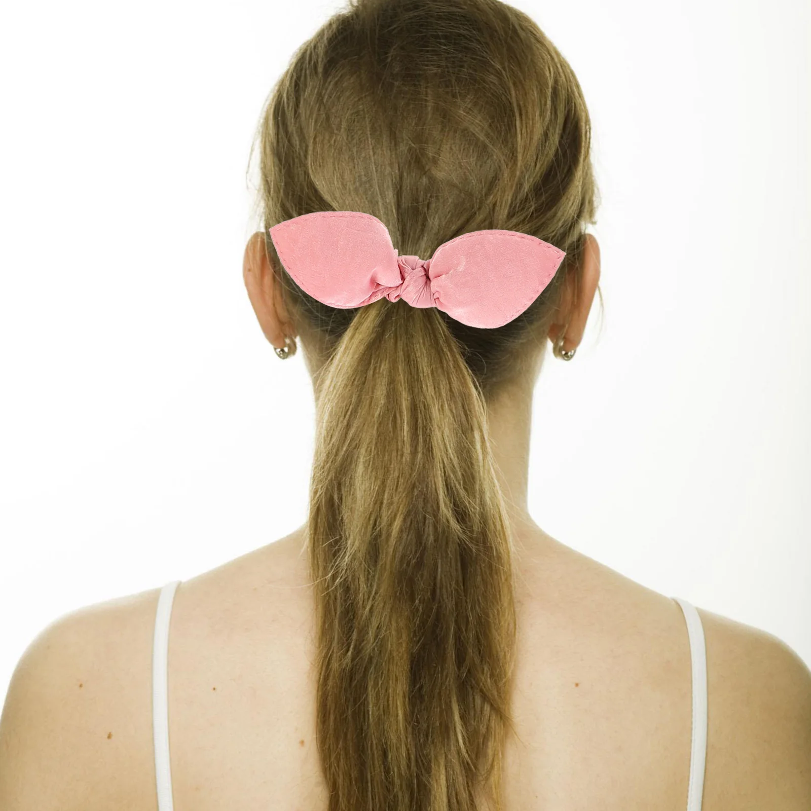 

12 Pcs Scrunchies Elastic Fabric Bow Tie Rope Women Friendly Hair Skin Various Occasions Hair Bow