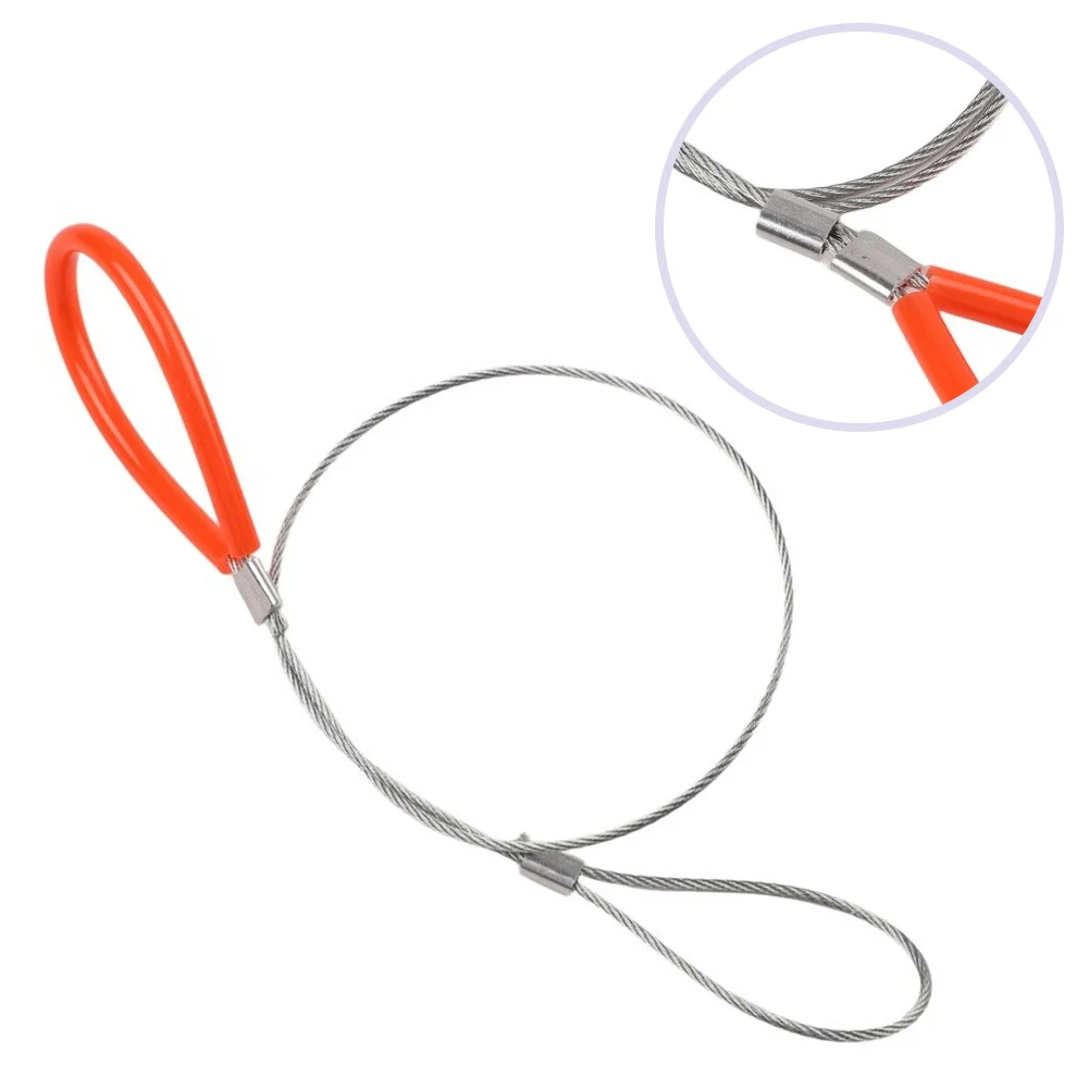Steel Wire Safety Rope Replacement Cable 2mm Thick with Adjustable Compression Lock for Safe Operation of Car Lift Systems