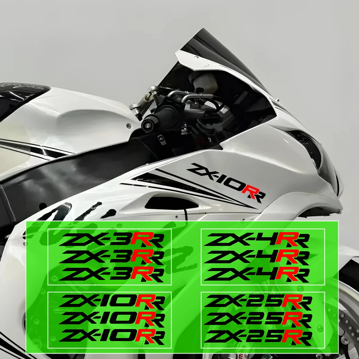 Motorcycle accessories For ZX3R ZX-4R ZX-6R ZX-10R ZX-25R Stickers Fuel Tank Sticker Reflective Emblem Badge Decal