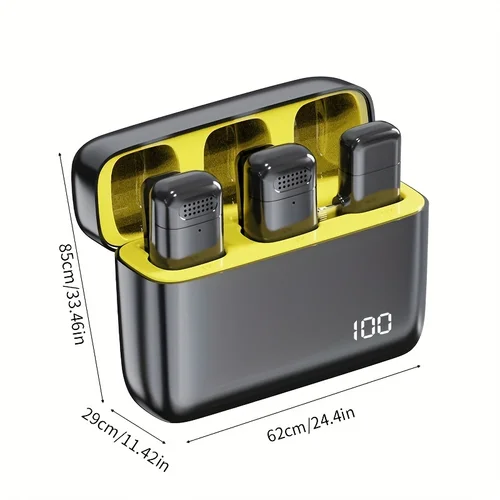 Imagen 2 del producto Micrófono Bluetooth portátil K6, micrófono de solapa inalámbrico, altavoz, micrófono para DJ, Gamer, teléfono, entrevista, transmisión en vivo de Youtube