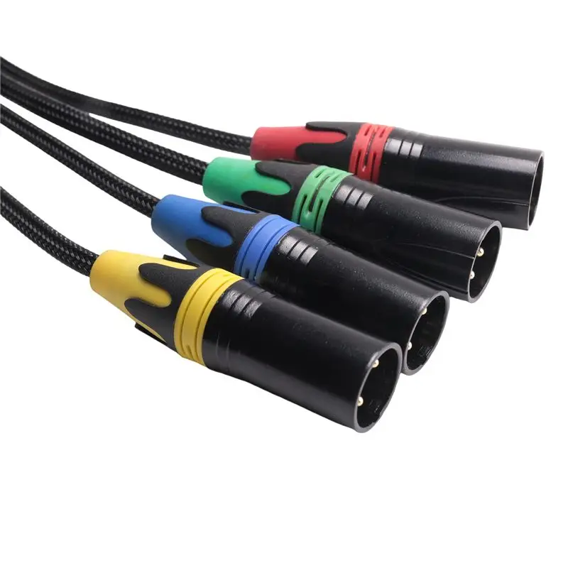 AED6-1 Pair XLR 4-Channel 3-Pin Multi Network Stage And Studio Connection, XLR Male And Female Cable Stage Audio RJ45