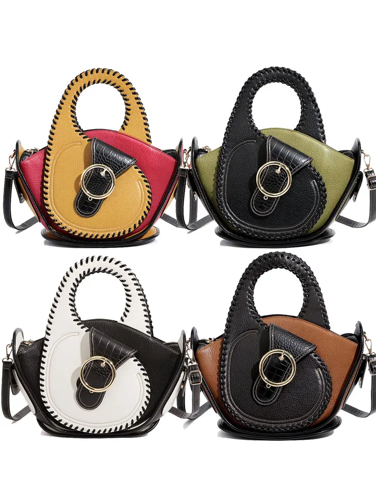 Bag Woman Shoulder Bag High-end Leather Purse Large Capacity Shopping Bag Fashion Designer Women\'s Top Handle Handbags Crossbody