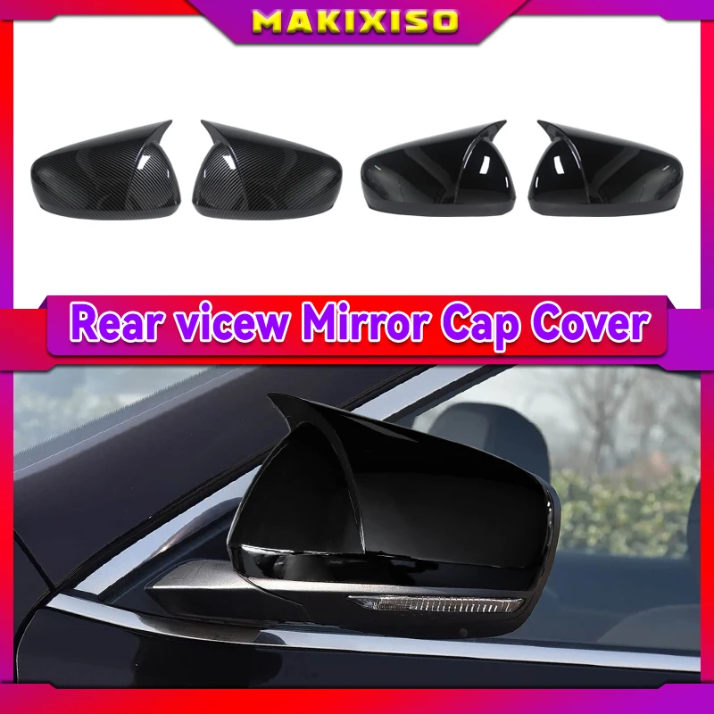 L+R MP Style Rearview Mirror Cover Caps For Renault Koleos MK2 HC For Samsung QM6 2017-2023 Covers Shell Body Kits Tuning ABS