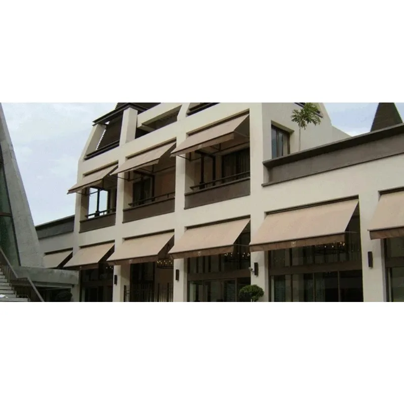 Wholesale Retractable Rain Awning with Motorized Wall Arm Windproof Feature Aluminum Frame Polyester Sail Material Customizable