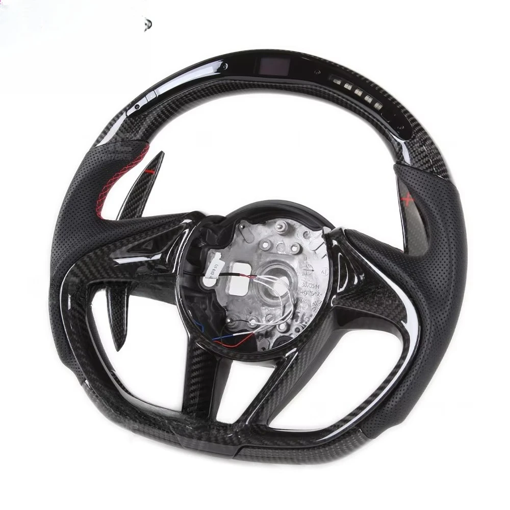 LED Rpm Real Carbon Fiber Steering Wheel for  720s 570s 600lt 540c 12c 2017 2018 2019 2020 2021 Ohc Motors