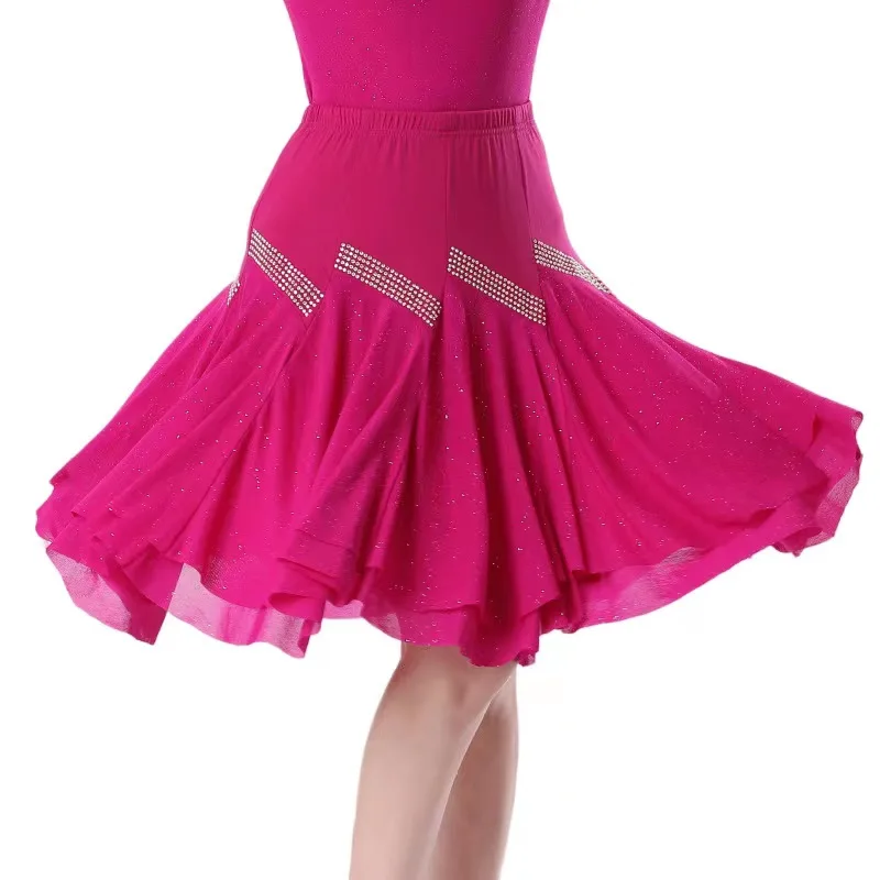 Moderne Dansrok Ballroom Dansrok Mesh Lange Rok Dansjurk Grote Swing Rok