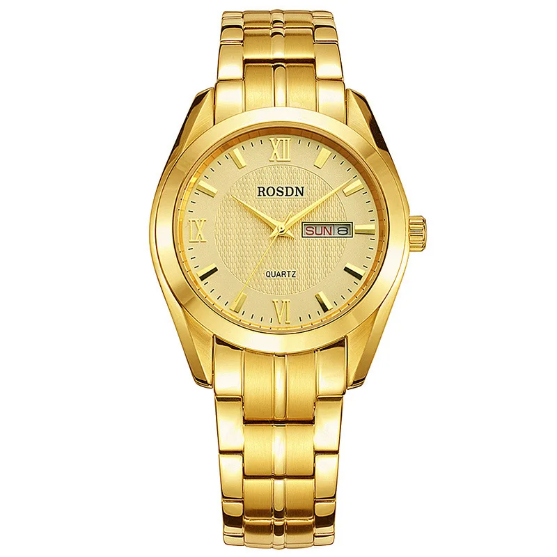 Rosdn Genuine Goods Waterproof Men's Watch Calendar Casual Watch Watch Generation Couple Quartz Watch3088GL