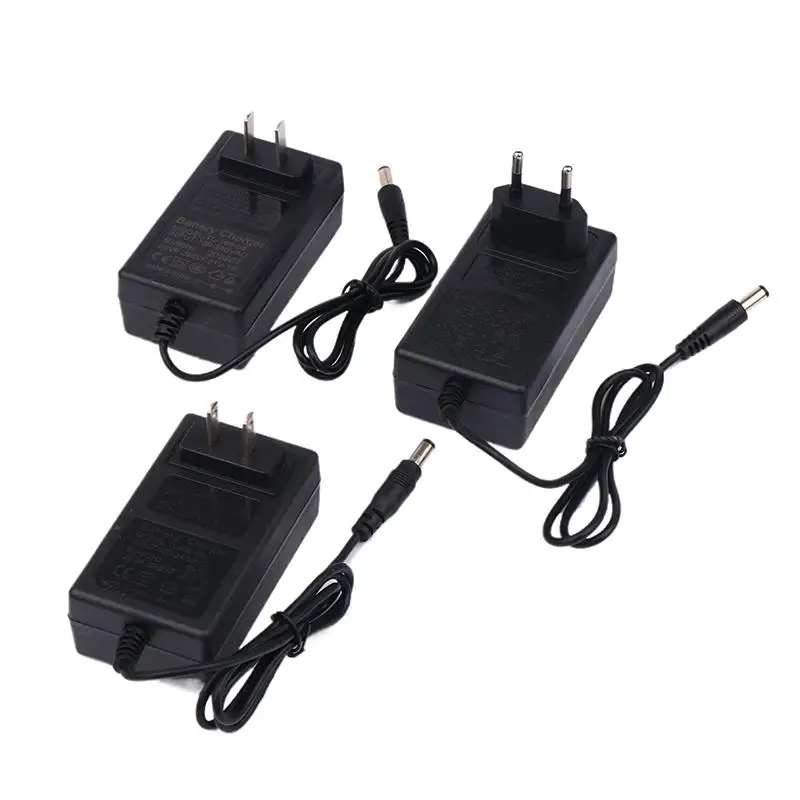 New 21v Lithium Battery Charger 1A For 18v ​​Electric Drill Intelligent Power Adapter EU US Plug Transformer 5-string Charger
