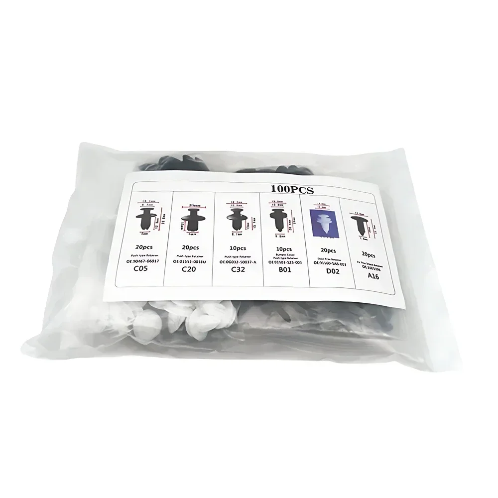 السيارات السحابة كليب مختلط جسم السيارة دفع التجنيب دبوس برشام الوفير الباب لوحة الكسوة السحابة عدة مقاطع السيارة صندوق أو حقيبة التعبئة والتغليف #3