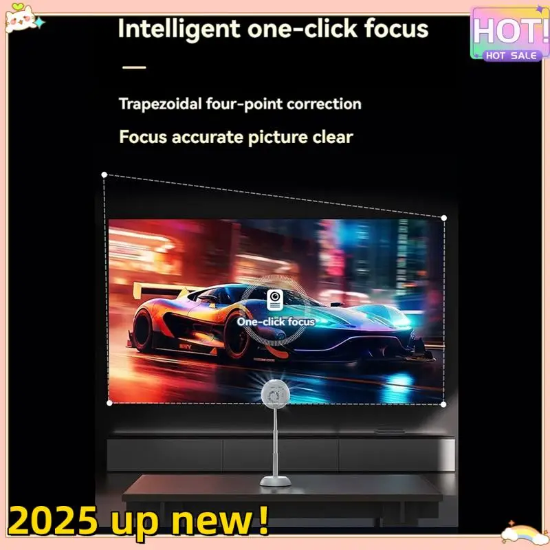 

Delicate Texture-Smart Android Dual Band 2.4G 5G Wifi Projector Support 4K 1080P HD 3D Movie Freestyle Ceiling Home Theater