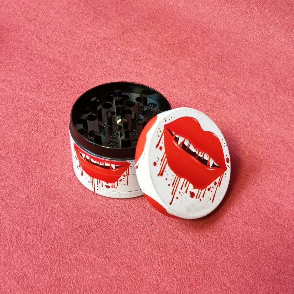 2in Herb Grinder Cartoon Metal 4layer Spice Mill Manual Pepper Salt Mortar Pestle Tobacco Grinder Grass Smoke Cigarette Tool