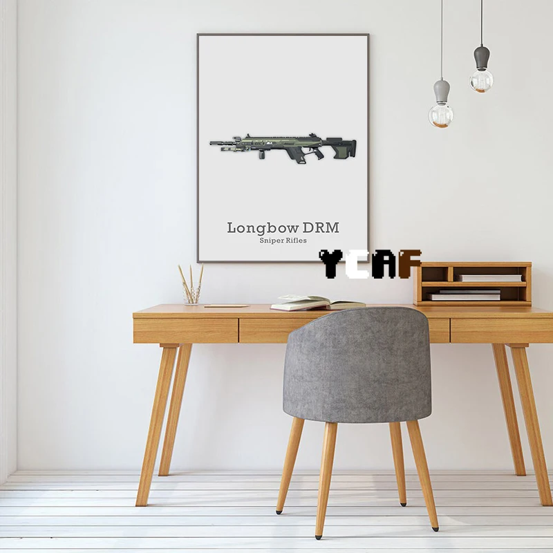 Apex Legends Weapon Poster Canvas Printing Apex Gaming Firearms Design Wall Art Gaming Room Wall Decoration Apex Gaming Gift