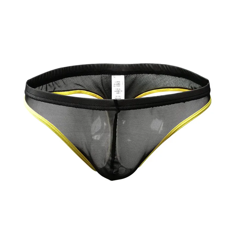 

Men Underwear Thongs Summer Transparent Thong Sexy Mesh Soft Breathable Underpants Bikini See-through G-string