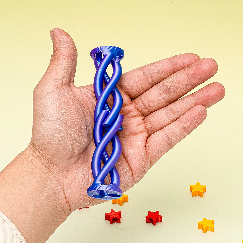 3D Printing Decompression Toy Spinning Spiral Three-dimensional Spiral Cone Helix Screw Passthrough Sculpture Educational Toy