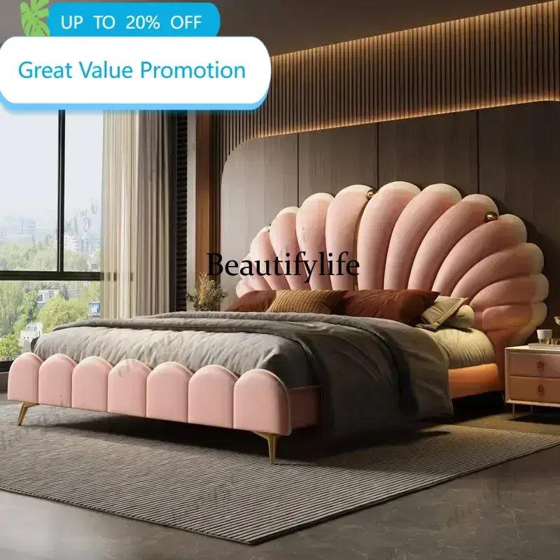 Bedroom Double Bed Design Princess Girls Single European Castle Modern Bed Headboards Single Cama Solteiro Unique Furniture