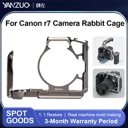 YANZUO Camera Rabbit Cage For Canon R7 Stabilizer Protection Frame 2 Points Fixed Quick Release Bracket Metal Camera Cage